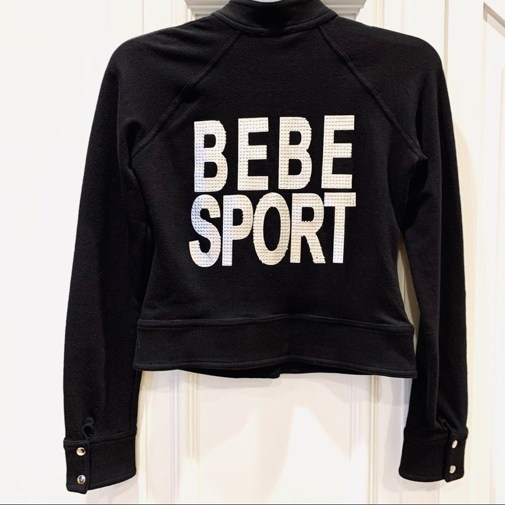 NWOT Bebe Sport Black Jacket‎ S